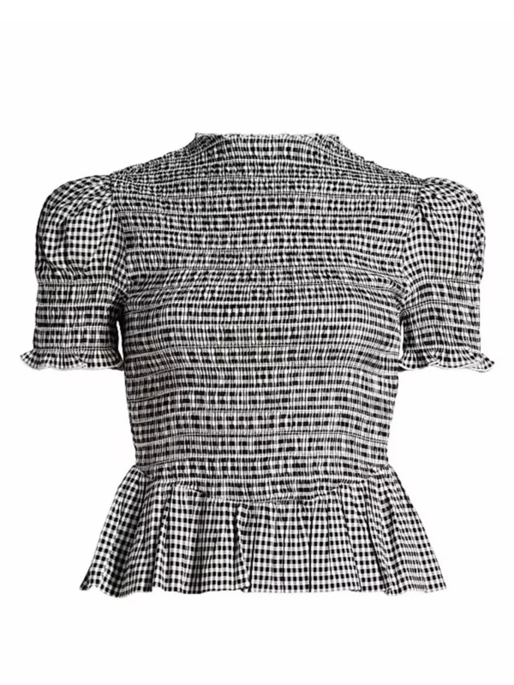 Reformation Aggie Top M Gingham
